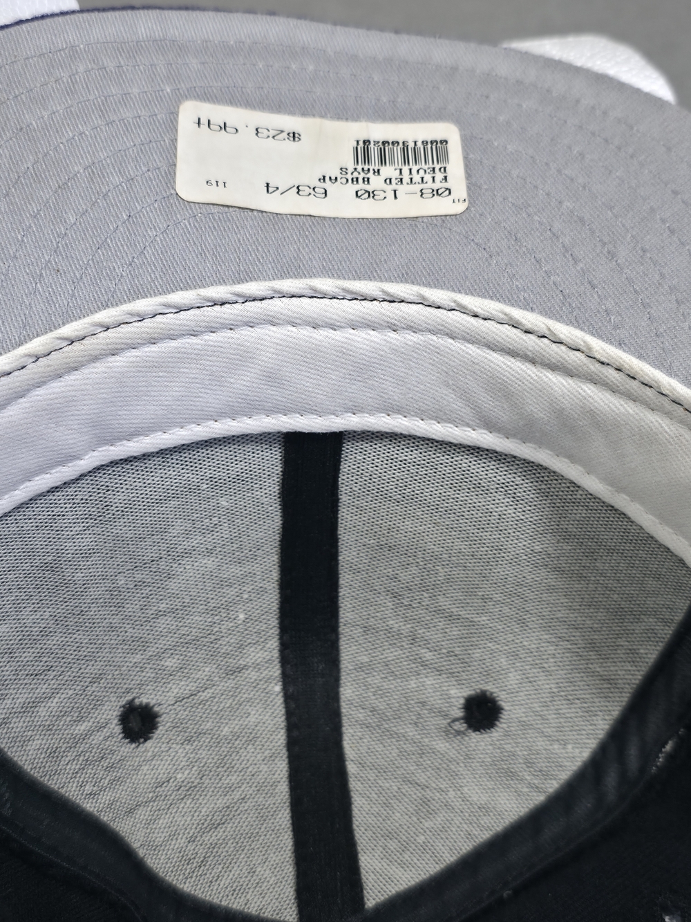 Vintage Tampa Bay Devil Rays New Era 59FIFTY Fitted Hat 6 3/4 - Picture 8 of 8